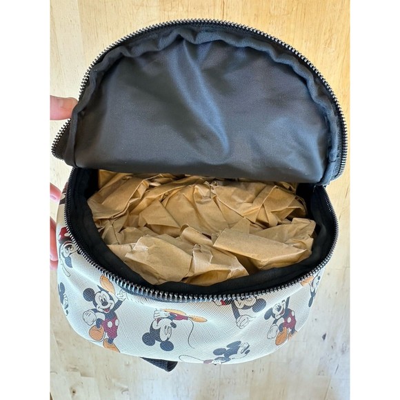 Bioworld Disney Mickey Mouse Print Mini Backpack White Brand New - Picture 2 of 8